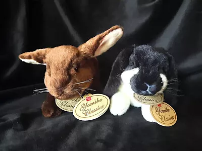 RUSS Yomiko Classics BONDED PAIR Stuffed Lop Ear Bunny + Dutch Bunny EASTER • $19.98