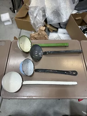 Lot Of 4 Enamelware Graniteware Ladles  • $35