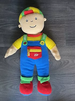 Vintage CAILLOU Cartoon PBS Kids 18  Learn To Dress Plush Doll Toy  • $16.98