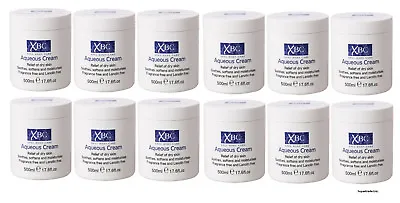 XBC Aqueous Cream Fragrance & Lanolin Free Relief Dry Skin Moisturiser 500ml X12 • £16.99