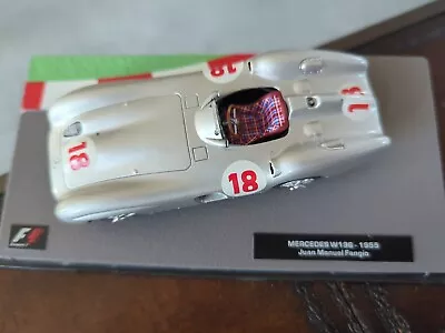 Panini F1 Car Collection 1/43 Mercedes W196 1955 Juan Manuel Fangio Model • £9.90