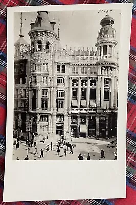 Madrid. National City Bank Of New York. Hispanic Society Real Photo Postcard.  • $6