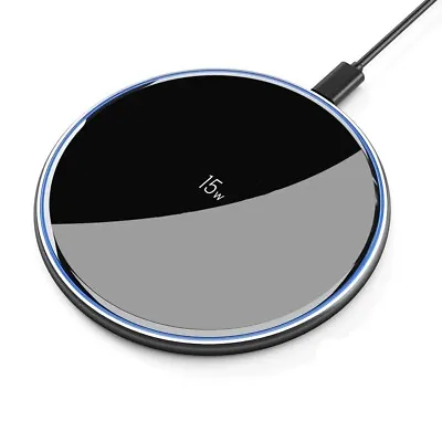 £10.99 • Buy Fast Wireless Charger, 15W Charging Pad, Universal Compatible With All Brands