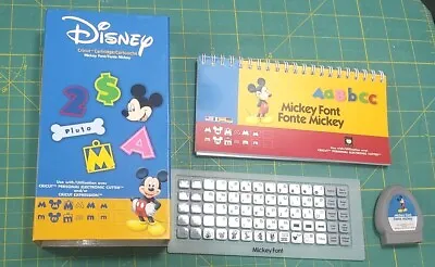 Disney Mickey Mouse Font Cricut Cartridge Alphabet Letters  • $24.99