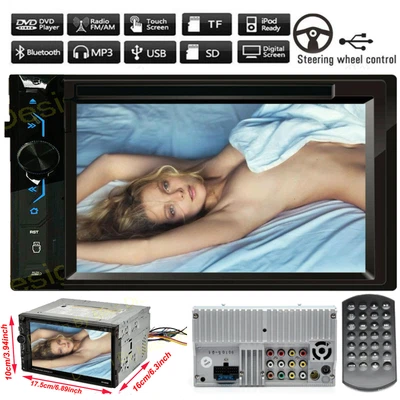$89.90 • Buy Double 2Din In Dash Stereo Car DVD CD Player Bluetooth Radio USB Fit Land Rover