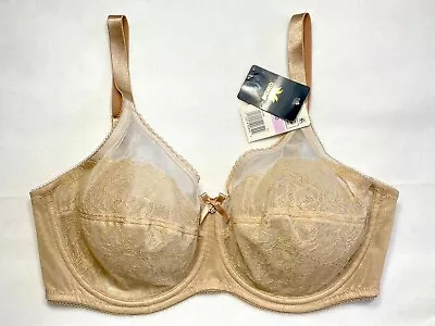 NWT Wacoal Women's 38D Retro Chic Full Figure Underwire Bra 855186 Toast • $33.24