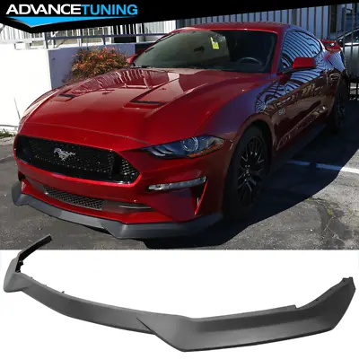 Fits 18-23 Ford Mustang GT R Spec Style Front Bumper Lip Splitter Unpainted PP • $179.88