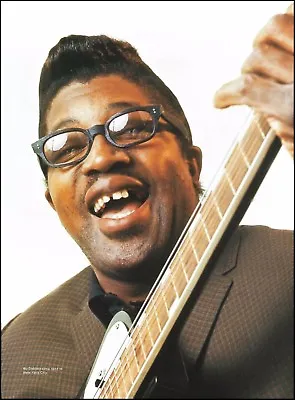 Bo Diddley Circa 1957 In NYC With Gretsch Guitar 8 X 11 Color Pin-up Photo Print • $4