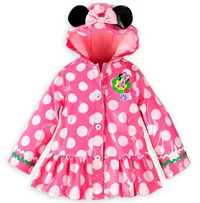 [Disney Store] Minnie Mouse Rain Jacket For Girls - New • $68.99
