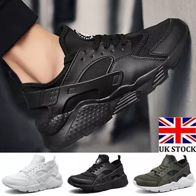 Mens Womens Running Trainers Gym Sports Sneakers Walking Lightweight Shoes Size • £15.58
