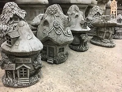 (NEW) Fairy Houses CottagesGarden Stone OrnamentsMagic Mythical Fairys Home Lo • £34.95