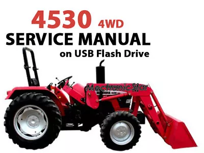 Mahindra 4530 4WD Tractor Operator + Service Manual (USB) • $75