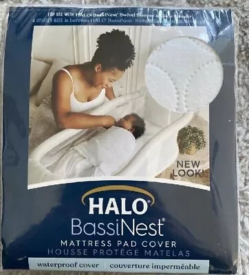 Halo BassiNest Waterproof Mattress Pad Cover Fits Glide/Swivel Baby Sleeper • $14.04