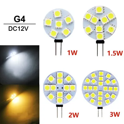 1-10 X LED  G4  Bulbs Lamps 1W 1.5W 2W 3W SMD Light Cool White/Warm White DC 12V • £15.11