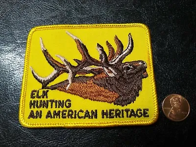 Elk Hunting An American Heritage Embroidered Patch Iron-on Or Sew NEW Voyager • $5.75