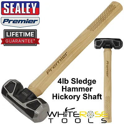 £32.99 • Buy Sealey Sledge Lump Hammer 4lb Short Handle Hickory Shaft Premier Carbon Steel