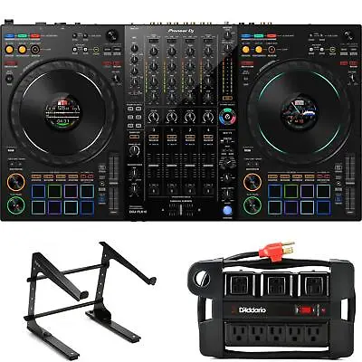 Pioneer DJ DDJ-FLX10 4-deck DJ Controller Laptop Stand Bundle • $1649