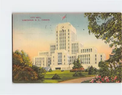 Postcard City Hall Vancouver Canada • $3.99