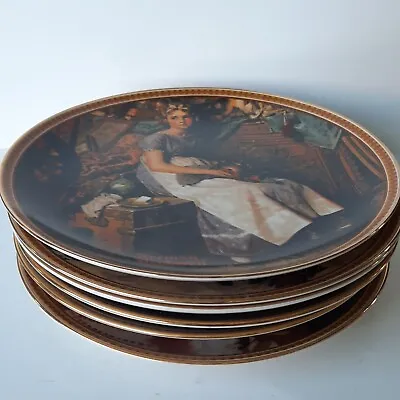 Knowles Collector's Plates Norman Rockwell Set Of Six Plates America's Oldest B6 • $25.98