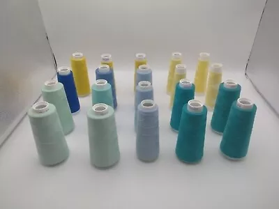 Lot Of 20 Maxi-Lock Serger Thread 3000 Yard New Partials Green Blue Yellow • $15.99