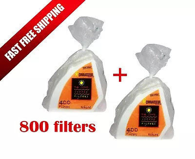 Connaisseur #4 Cone Coffee Filters 800 Ct White Paper Fits Melitta Krups Braun • $39.99