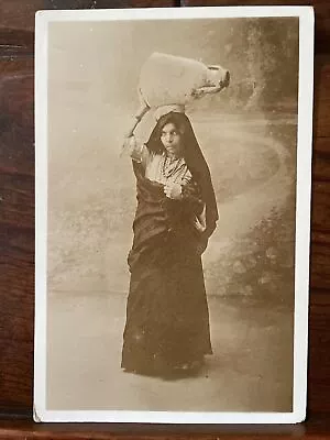 Social History Egyptian Lady Antique Postcard  • £0.99