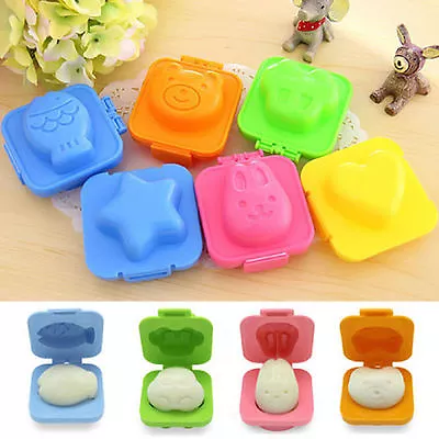6Pcs Boiled Egg Sushi Rice Mold Mould Bento Maker Sandwich Cutter Home Decor W02 • £4.86