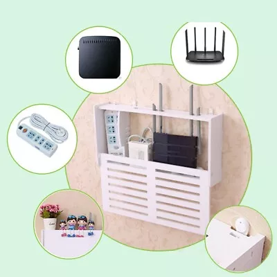 Efficient Cable Management Box With Wall Hangings Bracket Keep Cables In Order • £24.78