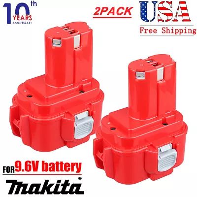 2X Ni-MH Battery For Makita 9.6V Battery 4.8Ah 9120 9122 9133 9134 9135 9100 • $29.89