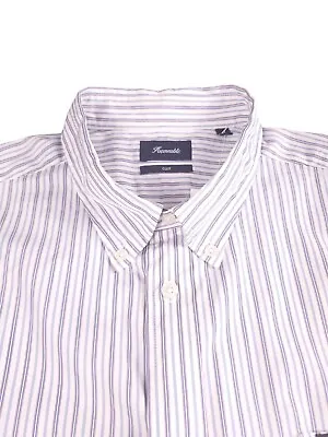 Façonnable Shirt Men XL Club Stripe Cotton • £19.99