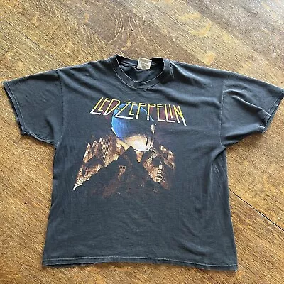 Vintage Winterland Led Zeppelin Blimp T Shirt Size XL DISTRESSED PLEASE READ • $64.99