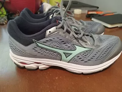 Mizuno Wave Rider 22 Women's Size 9 Gray Lace Up Running Shoes 410990.9T6M • $24.99