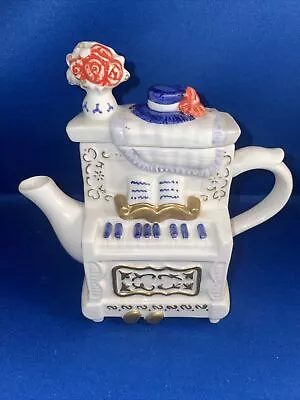 Whittard Of Chelsea Miniature Teapot White Piano USA SELLER! • $25.35