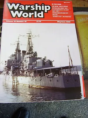 Warship World 2006 May/june Hms Hood Hms London U Class Sub In Soviet Fleet • £0.99