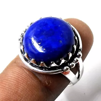 Lapis Lazuli 925 Sterling Silver Handmade Jewelry  Ring US Size 8-G7 • $11.99