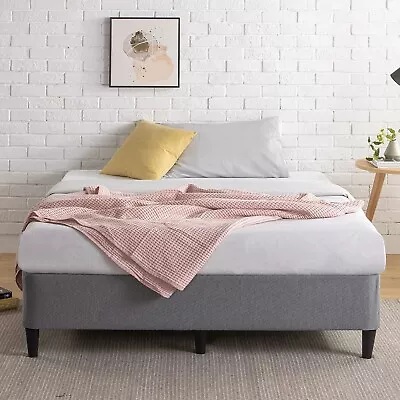 $270 • Buy Queen Bed Frame,  Upholstery Bed Base Ensemble, Dark Grey