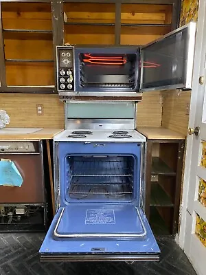1970s Vintage Caloric Double Oven And Stove Set • $200