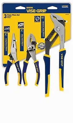 IRWIN Tools VISE-GRIP Pliers Set 3-Piece Traditional (2078704) Blue • $58.24