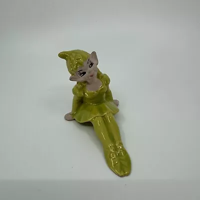 Vintage MCM Gilner Ceramic Pixie Girl Elf California Pottery Kitsch • $9.99