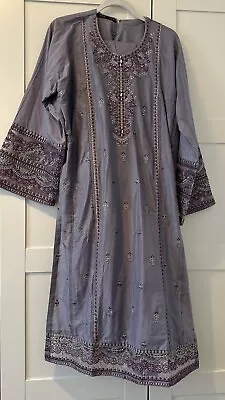 Batik Pakistani Suit - Dusky Purple XL • £23