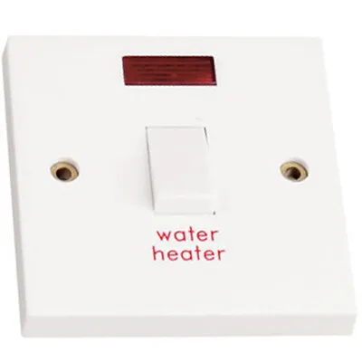 £7.26 • Buy Water Heater Switch Immersion 20A Double Pole With Neon Indicator Light