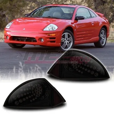 Tail Lights For 2000-2005 Mitsubishi Eclipse LED Black Smoke Lens Rear Pair Lamp • $99.99