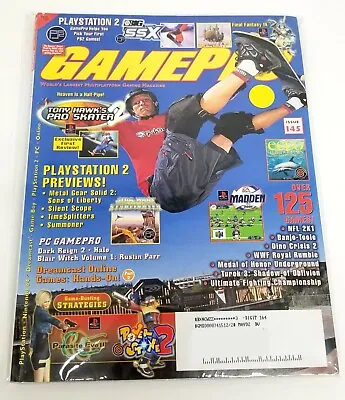 GamePro Magazine 145 Tony Hawk's Pro Skater 2 W Spider-Man Poster And More • $12.75