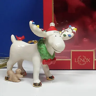 $199.95 • Buy Lenox 2022 Marcel The Moose Ornament NEW IN BOX 893706