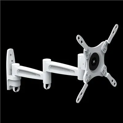 White Swivel Tilt TV Bracket 21-43  Fits JVC LOGIK SEIKI TCL  • £34.77