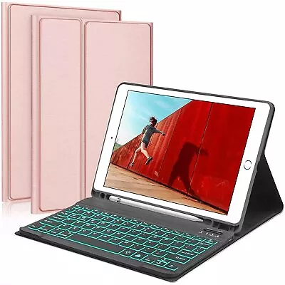 $45.99 • Buy For IPad 10.2  9th 8th 7th Gen 2021 Smart Folio Case Cover With Backlit Keyboard