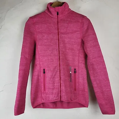 Musto Evolution Womens UK10 Full Zip Fleece Jacket Pink Outdoors Hiking Trekking • £32.99