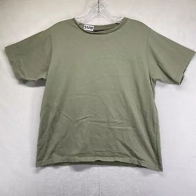 Vintage Army T Shirt Undershirt Olive Green Drab M Unicor Made USA 80s 90s Plain • $19.99