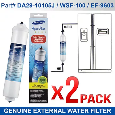 2x Samsung DA29-10105J HAFEX/EXP Fridge Water Filter Genuine • $67