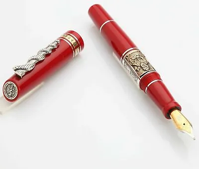 Pen Marlen Hippocrates Fountain Pen Dedicated The World Of Medicine Red • $374.51